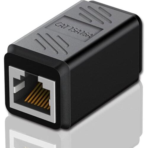 RJ45 Connector Cat7/6 Ethernet Adapter Network Extender Convertor Extension Cable for Ethernet Cable Female to Female