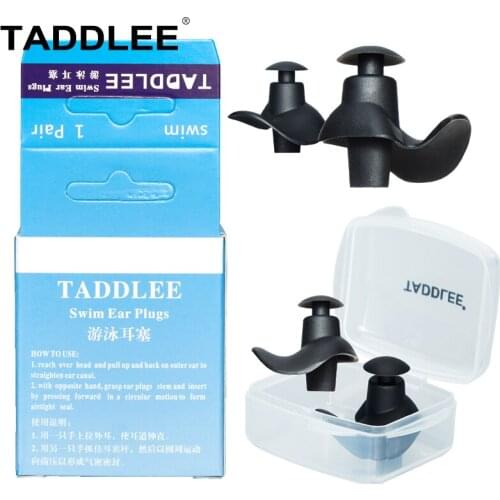 Taddlee Swimming Ear Plugs Silicone Waterproof Earplugs for Showering Adult