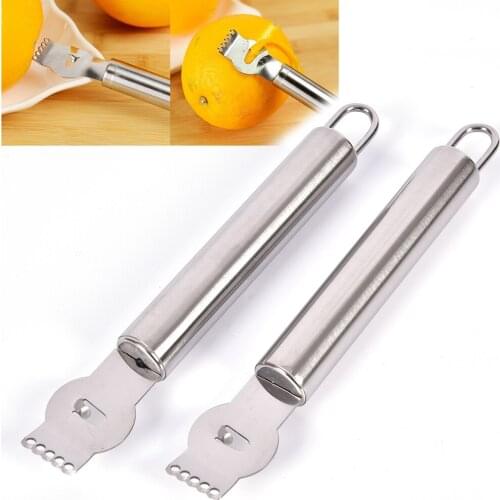 Stainless Steel Lemon Fruit Orange Peelers Grater Vegetable Peeler GripsKitchen Peeling Tool