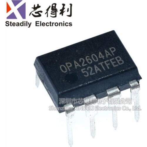 10pcs/lot OPA2604AP OPA2604 DIP-8 Two-Operational Amplifier New