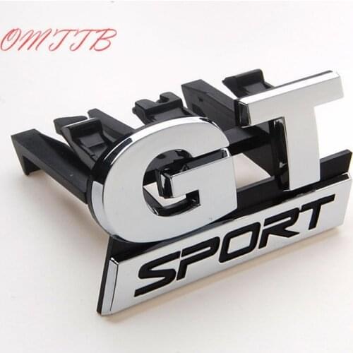 3D ABS Chrome GT SPORT Front Grill Grille Badge Emblem car covers for Volkswagen vw Golf MK5 GT 06-09 car-styling car stickers