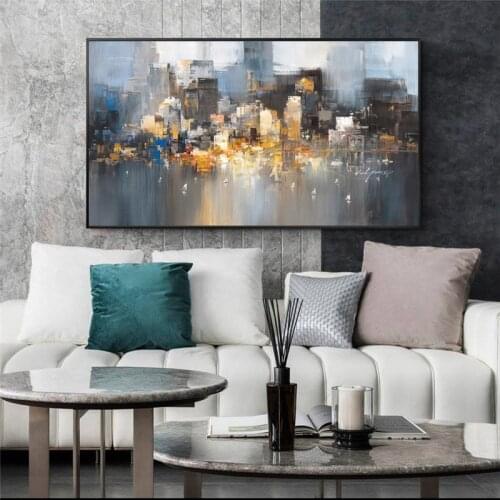 Abstract City Landscape Wall Paintings New York Pictures Wall Decoration Canvas Art Prints for Living Room Home Decor
