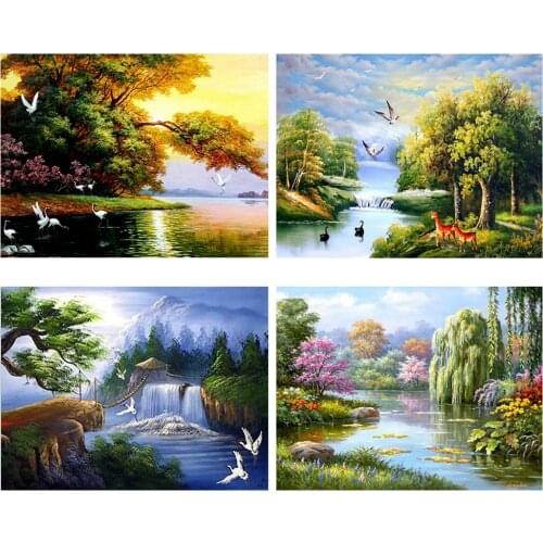 Diamond Embroidery Landscape Diamond Kit Diamond Painting Full Square Picture Rhinestone Sale Home Decoration