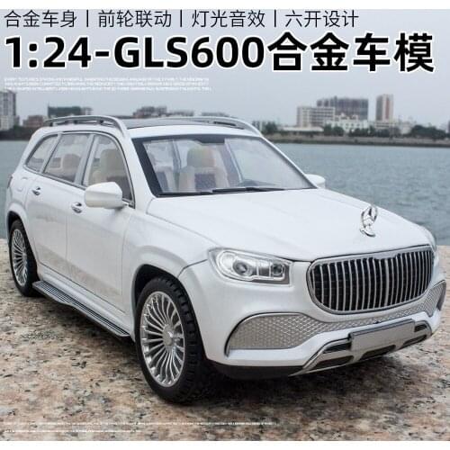 Die Casts Collectible Model Cars Flashing Alloy Sports Car Boy Coche Auto Gift 1: 24 GLS600 SUV Toys for Children