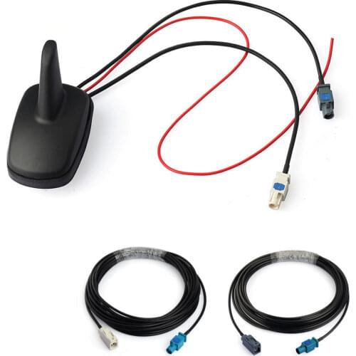 Superbat DAB/DAB+/FM Car Digital Radio/Stereo Amplified Aerial Roof Mount Antenna and SMA Aerial Coax Cable for Alpine Ezi-DAB