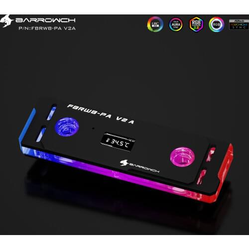Barrowch FBRWB-PA-V2, RAM Water Blocks/Kits, LRC 2.0 (5v 3pin) Lighting, Standard With RAM Cooling Armors