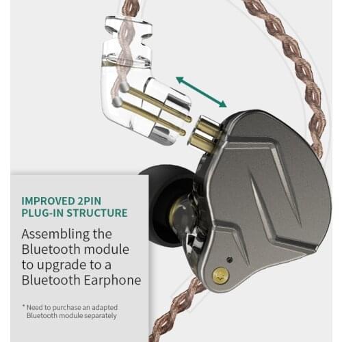 KZ ZSN PRO 1BA+1DD Hybrid In Ear Earphone DJ Monitor Running Sport Earphone HIFI Headset Earbud KZ ZST ES4 ZS10 AS10 AS06