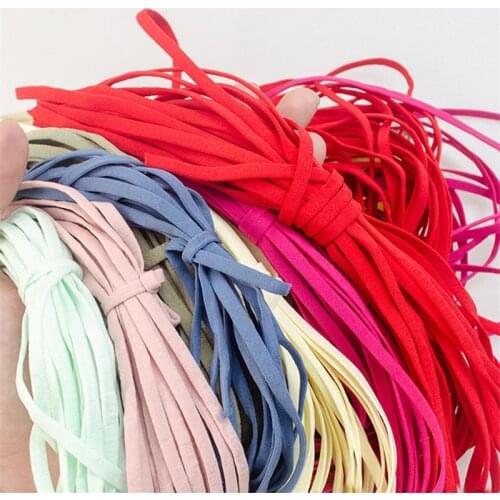 10/20/50y 5MM DIY Mask Elastic Rope Rubber Band Mask Oil Cord Mask Ear Hanging Rope Belt for DIY Protective Clothing Accessories