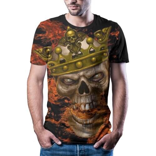 2020 new mens 3D T-shirt printing quick drying summer top T-shirt short sleeve shirt