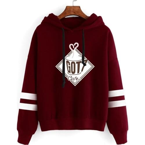 New GOT7 Hoodie Sweatshirt Exclusive Korean Style Combination Hoodies Women Fashion Casual Winter Warm Cap Sweatshirt Pullovers