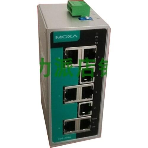 New Original Spot Photo For MOXA EDS-208A-T 8-Port Industrial Ethernet Switch, Wide Temperature