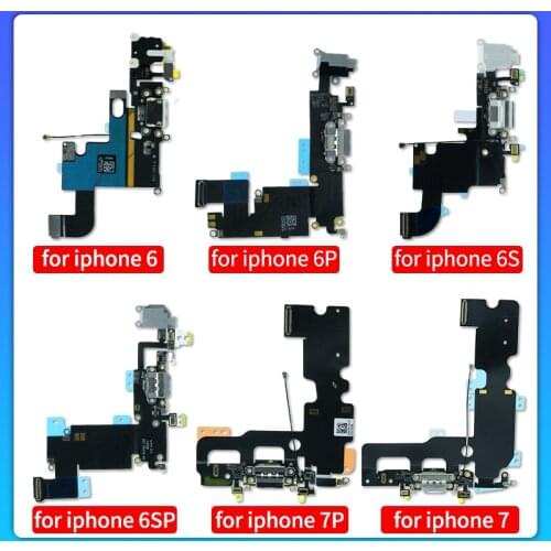 Original USB Charging Flex Cable For iPhone 6 6S 6P 6SP 7 7P 8 8 Plus X XR XS XSmax 11 Pro USB Charger Port Dock Connector