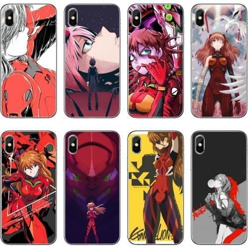 Eva Asuka Langley Soryu Transparent Phone Case For Huawei P30 P20 Pro P10 P9 P8 Lite Y5 Y6 Y7 Y9 P Smart Plus 2018 2019