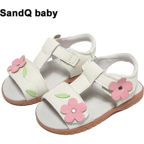 Girls Sandals 2020 New Summer Genuine Leather Kids Shoes Flower Princess Sandals for Girls Baby Toddler Shoes Sandale Fille