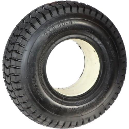 9x3.50-4 Solid Tire 9 Inch Foam Filled Tyre for Turf Rider Tread Lawnmower Golf Go Cart ATV Pocket Bike Go Kart Mobility Scooter