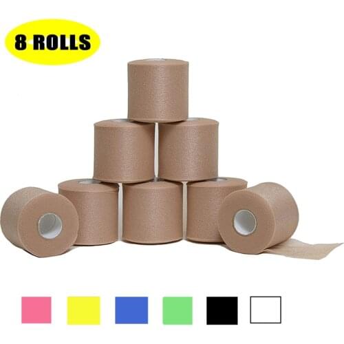 8-Pack) Sports Support Strap Pre-Wrap Base Bandage Physio Therapy Wrap Soft Underwrap Medical Foam Strapping Tape