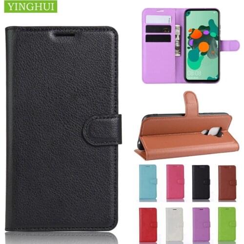 Litchi Texture For Huawei Mate 30 lite Retro Leather + Silicone Magnetic Flip Case For Huawei Mate 30 lite Cover Phone case Bag
