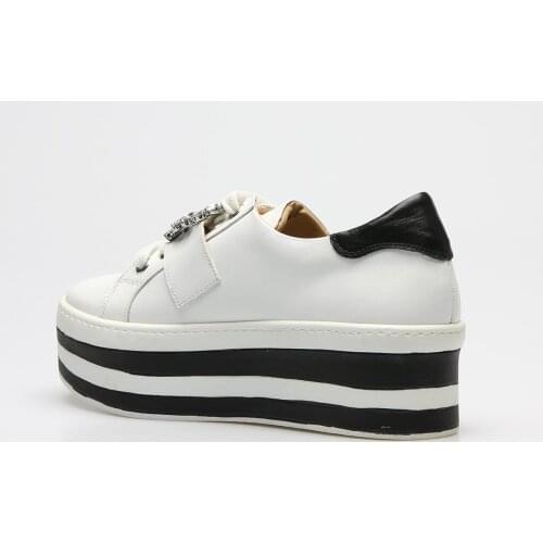 2021 womens Sneakers genuine leather new fashion flats shoes women cross strap casual casual spring women shoes size 35-40