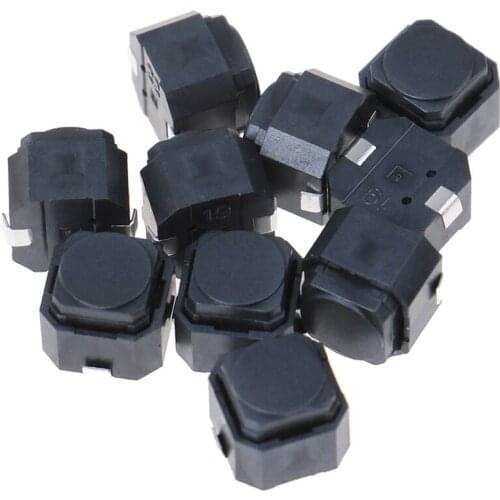 10Pcs/lot Height 5mm Silent Tact Switch Smd Silicone Button Switch Touch Switch 6*6*5mm