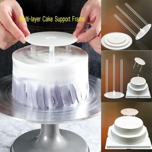 4Pcs/Set Multi-layer Cake Support Frame Practical Cake Stands Round Dessert Support Spacer Piling Bracket Kitchen DIY Cake Tools