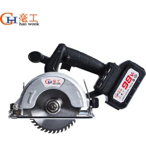 Waveway 98VF Electric Circular Woodworking Blade for Wood 6000mAh Circular Saw Tools Wood Cutter 45° Bevel 30mm Cuttiing Depth