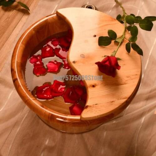 Cedar Household Foot Soaking Artifact Solid Wood Foot Basin Wooden Foot Soaking Bucket Foot Bath Bucket With Cover Wooden Basin