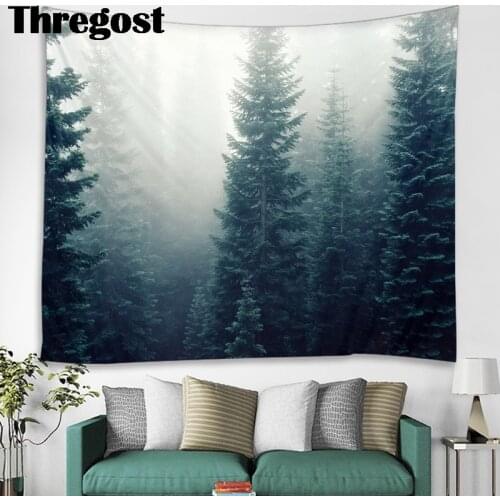 Thregost Wall Hanging Tapestry Farmhouse Home Decor Polyester Print Psychedelic Tapestries Rectangle Wall Cloth