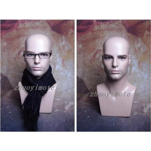 New free shipping Men Mannequin Head Wigs Hats Cap Headphone Display maniqui Model For Hair Jewellery Display Stand ZYNAN1