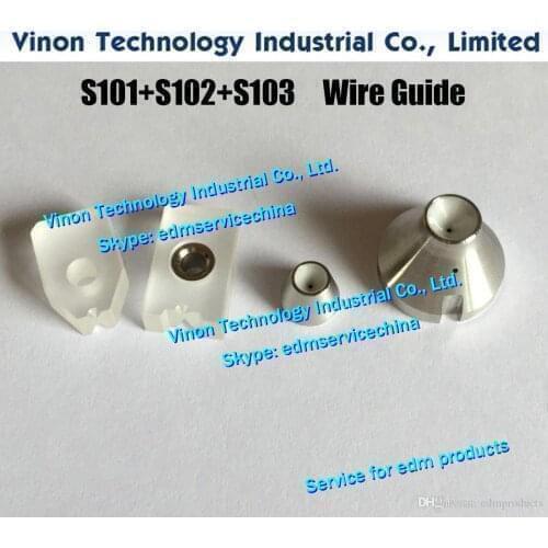 Ø0.305MM S101+S102+S103 Wire Guide Set (3086400 Sapphire Split Guide AB+3087704 Guide Upper+3081915 Dies Lower) 0205506, 0204302