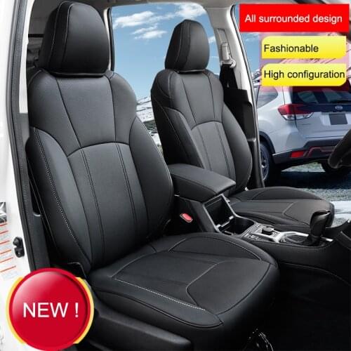 QHCP Microfiber Leather Car Seat Cover Automotive Seat Cushion Comfortable Fit For Subaru Forester 2019 Car Styling Accessories