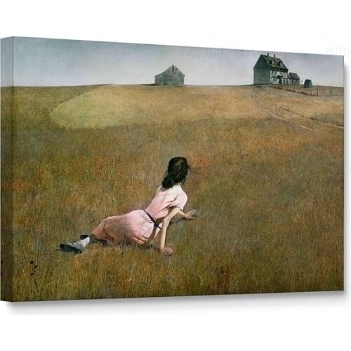 Christinas World Worlds Most Famous Paintings Series Canvas Wall Art Home Decor Gallery Wrapped Stretched Framed Ready to Hang