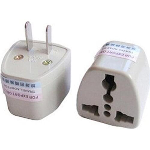 Universal Travel AC Wall Power Adapter China and UK Plug to US Plug Socket