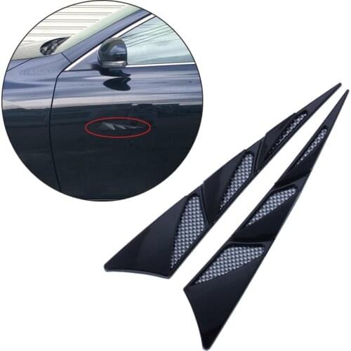 Car Body Anti-collision Edge Guard Strips Shark Gills Hood Decoration Protection Glue Sticker Accessories for Fit All Models