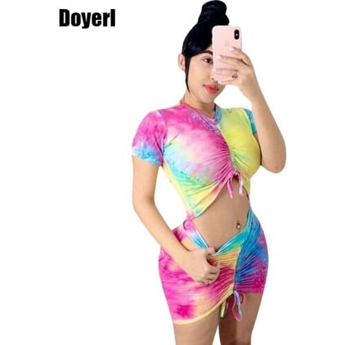 Sexy 2 Piece Set Women Skirt and Top Set High Waist Summer Matching Sets Crop Tops Mini Skirt Two Piece Club Outfits for Women