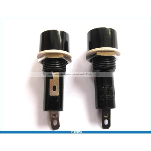 100 Pcs R3-22 10A 250V Fuse Holder for 6x30mm Fuse New