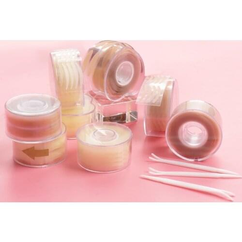 600 Pcs Big Eyelid Tape Sticker Double Fold Self Adhesive Eyelid Tape Stickers women eyelashes Makeup Clear Beige Invisible Tool