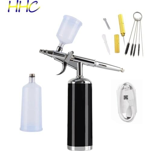 Airbrush With Compressor Automatic Oxygen Infusion Apparatus Trigger Spary Gun Body Tan Cookies Facial Craft Cake Pneumatic tool