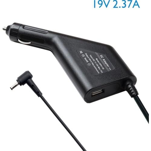 Laptop Car Charger Adapter for Asus Zenbook UX21A UX31A UX32A UX42A UX303LA UX305 T300LA TP300LA 19V 2.37A 45W Power Supply