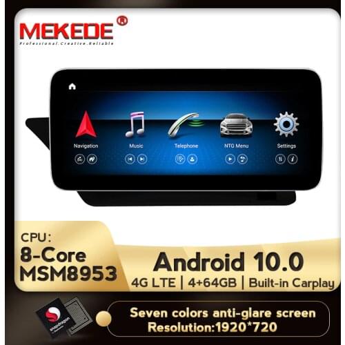 NEW Android 10 8 Core 4+64G Car dvd radio multimedia Player GPS Navigation for Ben z E Class Coupe 10-12 Screen W207 A207 C207