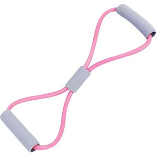 Balight Yoga Fitness Resistance 8 Word Chest Expander Rope Workout Muscle Trainning Rubber Elastic Bands for Sports Exercise