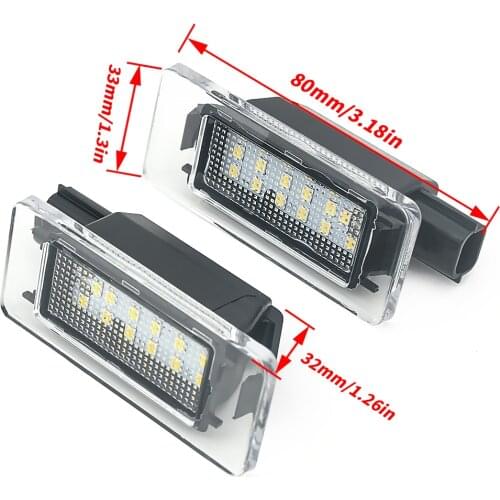 Fits For Nissan Serena C27 2016- Altima 2019- Error Free SMD White Led Number License Plate Lights Lamp
