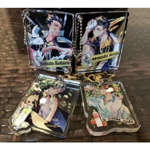Cosmile Haikyuu!! Volleyball Oikawa Tooru KurooTobio Kageyama acrylic keychain strap furniture Accessory Cute fashion cos Gift C