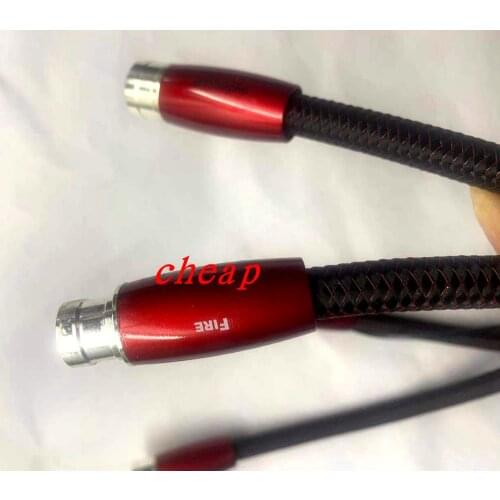 Cheap--HIFI Audiophile Hi-End FIRE XLR male to xlr female balance Interconnect Cable carbon 72V DBS