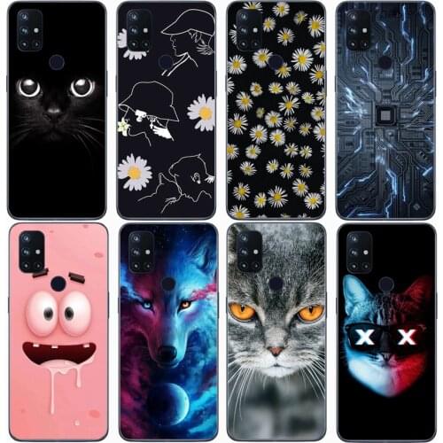 For OnePlus Nord N10 Case Rose Wolf Patterned Cover Soft Silicon Phone Case for OnePlus Nord N100 for OnePlus Nord Top Quality
