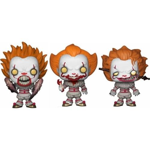 Funko Pop IT PENNYWISE #542 #543 #544 Vinyl Action Figures Model Kids Toys for Children Gifts