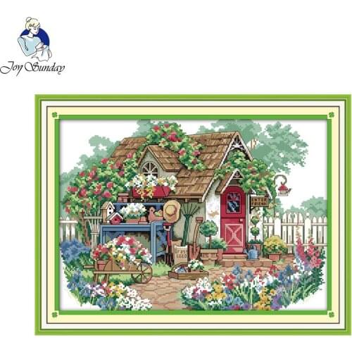 Joy sunday scenic style Summer beach counted cross stitch christmas stocking kits hand embroidery for home ornament