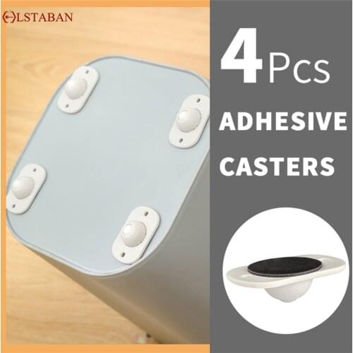 LSTABAN Paste Type Universal Pulley with Self-Adhesive Sticker Paste Type Universal Pulley Self Adhesive Mini Casters Wheels