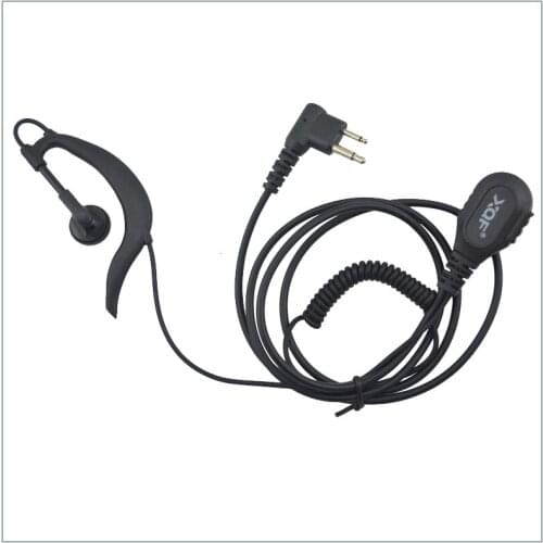 M Plug G-hook headset Earpiece with finger PTT for Motorola CP200 CT450 P040 GP68,Hytera TC-500, PX-508,Kirisun S780 (M-HS-04)
