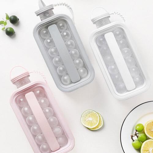 2 IN 1 Multifunctional Ice Ball Mold Portable Ice Cube Mold Water Bottle Bar Making Mould Home Kitchen Tool Ice Cream Molds