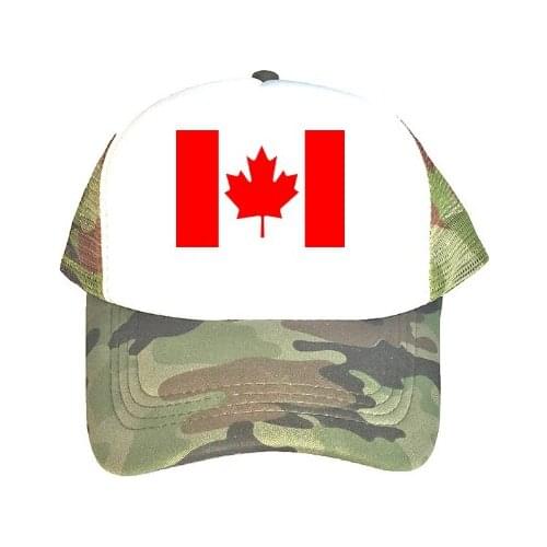 Fashion Canada Flag Print Camouflage Baseball Cap For Men Women Snapback Hat Army Bone Trucker Hat High Quality Sports Gorras